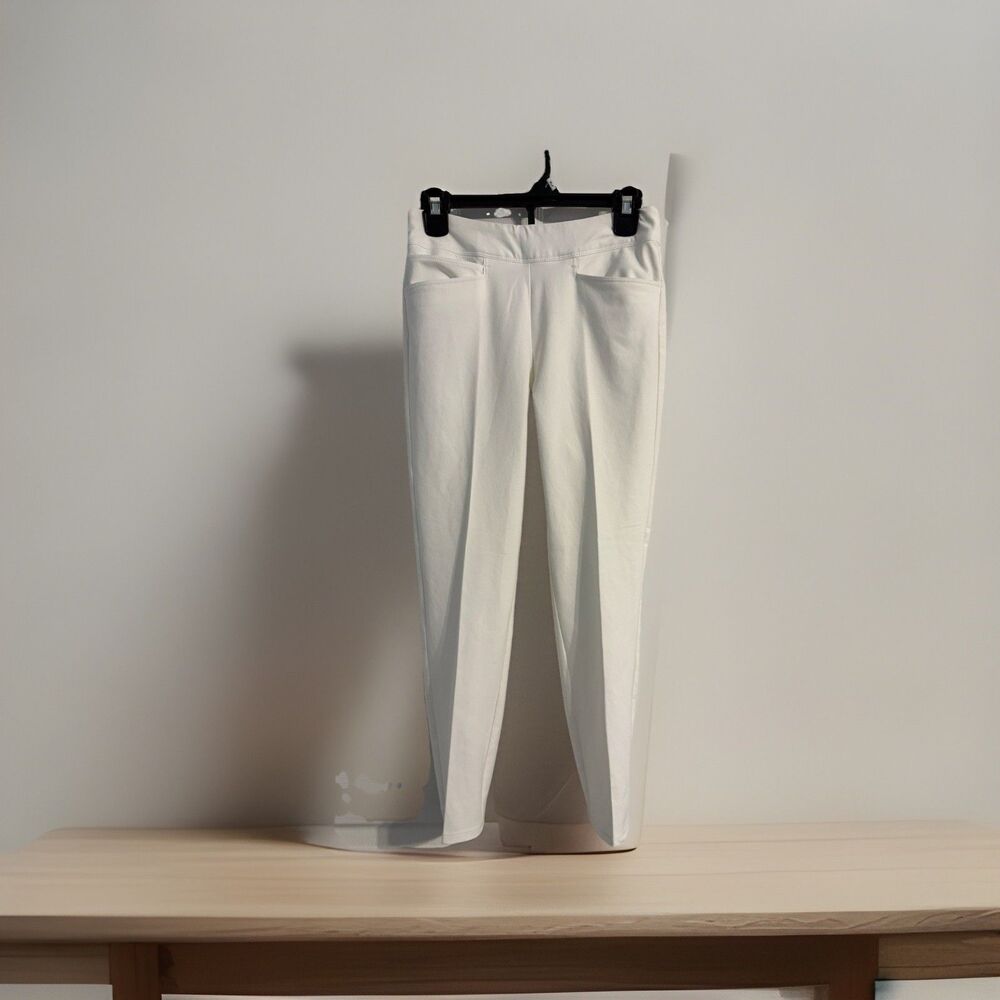 adidas White Straight Leg Pants